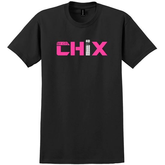 Picture of CHiX - Youth & Adult/Unisex - Short Sleeve Tees 2000(B) - Pink & White Logo
