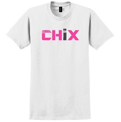 Picture of CHiX - Youth & Adult/Unisex - Short Sleeve Tees 2000(B) - Pink & Black Logo