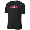 Picture of CHiX - Youth & Adult/Unisex - Dri Fit Tee by Sports Tek (Y)ST350 - Pink & White Logo