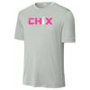Picture of CHiX - Youth & Adult/Unisex - Dri Fit Tee by Sports Tek (Y)ST350 - Pink & White Logo