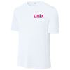 Picture of CHiX - Youth & Adult/Unisex - Dri Fit Tee by Sports Tek (Y)ST350 - Pink & Black Logo