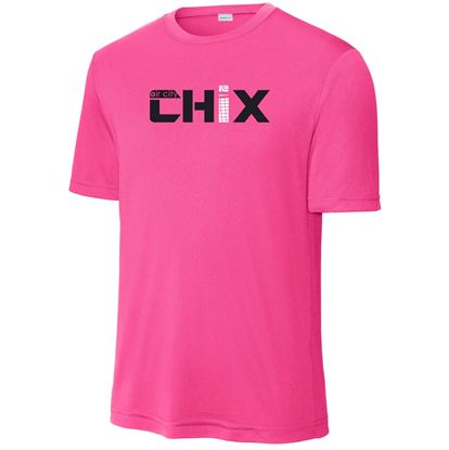 Picture of CHiX - Youth & Adult/Unisex - Dri Fit Tee by Sports Tek (Y)ST350 - Black & White Logo