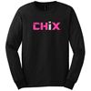 Picture of CHiX - Youth & Adult/Unisex - Long Sleeve Tees  5400B/G2400 - Pink & White Logo