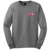 Picture of CHiX - Youth & Adult/Unisex - Long Sleeve Tees  5400B/G2400 - Pink & White Logo