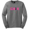 Picture of CHiX - Youth & Adult/Unisex - Long Sleeve Tees  5400B/G2400 - Pink & Black Logo