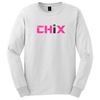Picture of CHiX - Youth & Adult/Unisex - Long Sleeve Tees  5400B/G2400 - Pink & Black Logo