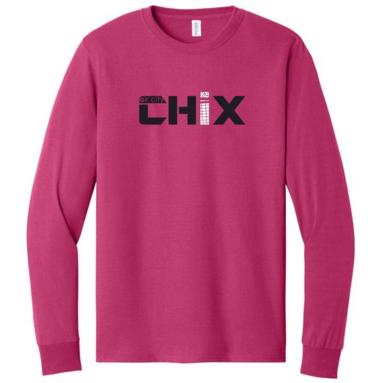 Picture of CHiX - Youth & Adult/Unisex - Long Sleeve Tees 5400B/PC54YLS/G2400/29LS - Black & White Logo