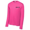 Picture of CHiX - Youth & Adult/Unisex - Dri Fit Long Sleeve by Sports Tek (Y)ST350LS - Black & White Logo