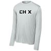 Picture of CHiX - Youth & Adult/Unisex - Dri Fit Long Sleeve by Sports Tek (Y)ST350LS - Black & White Logo