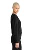 Picture of CHiX - Ladies - Fleece Cropped Crew by Distract DT1105 - Black