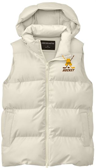 Picture of Alter Hockey  - Ladies - Puffy Vest by Mercer + Mettle MM7217 - Birch, Anchor Grey