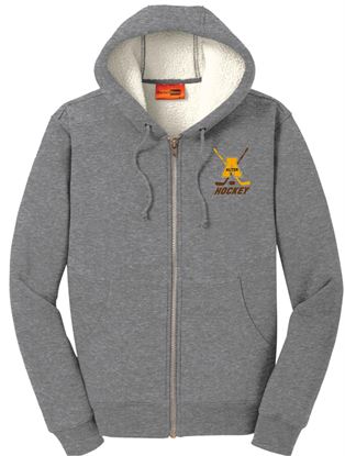 Picture of Alter Hockey  - CornerStone® Heavyweight Sherpa-Lined Hooded Fleece Jacket -CS625 - Grey