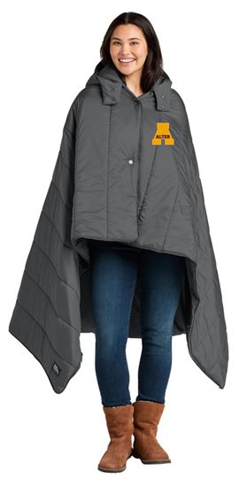 Picture of Alter Hockey- Puffer Camp Blanket/Poncho by Eddie Bauer EB755 - Metal Grey